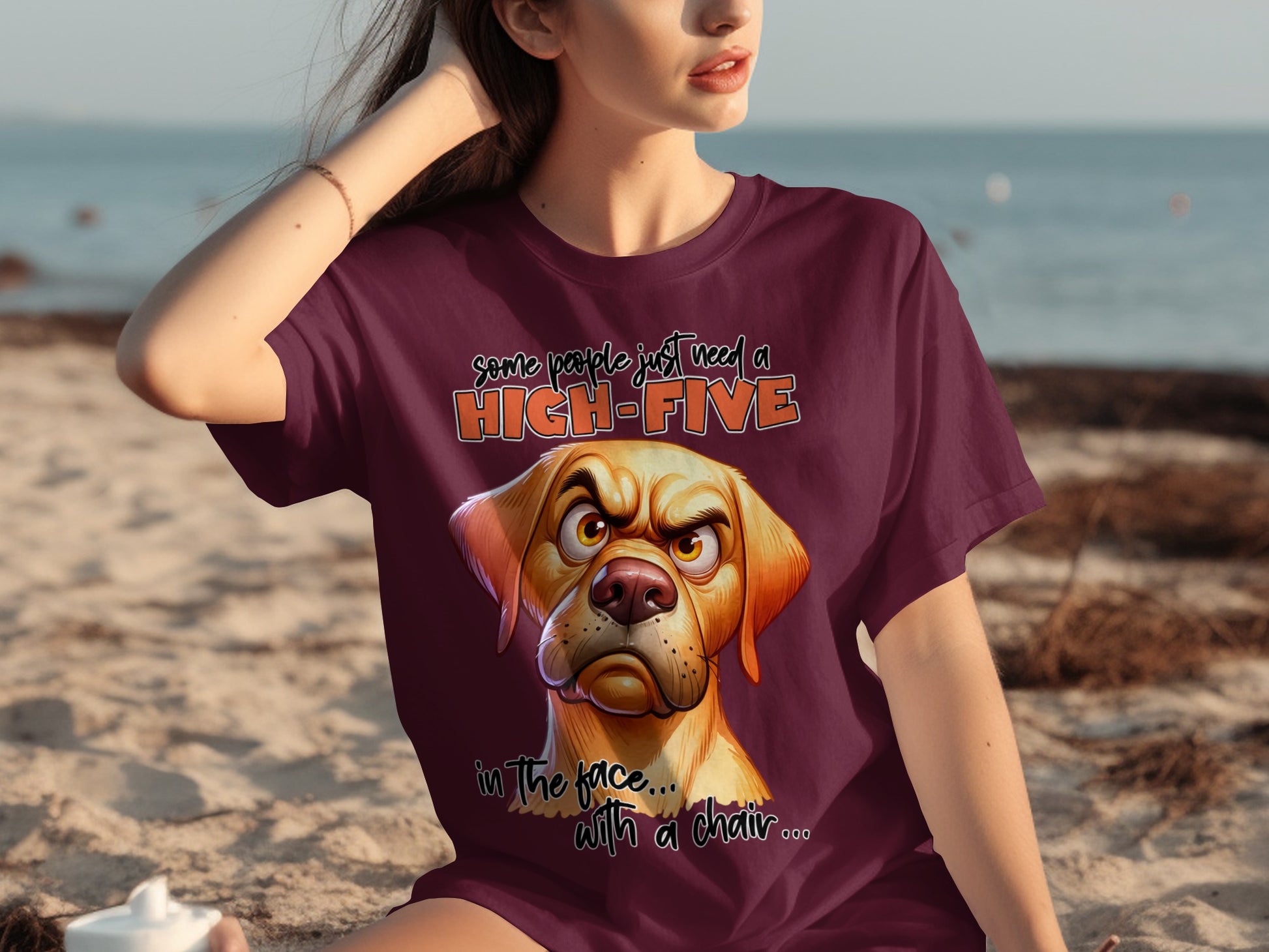 Some People Need A High-Five In The Face T-shirt