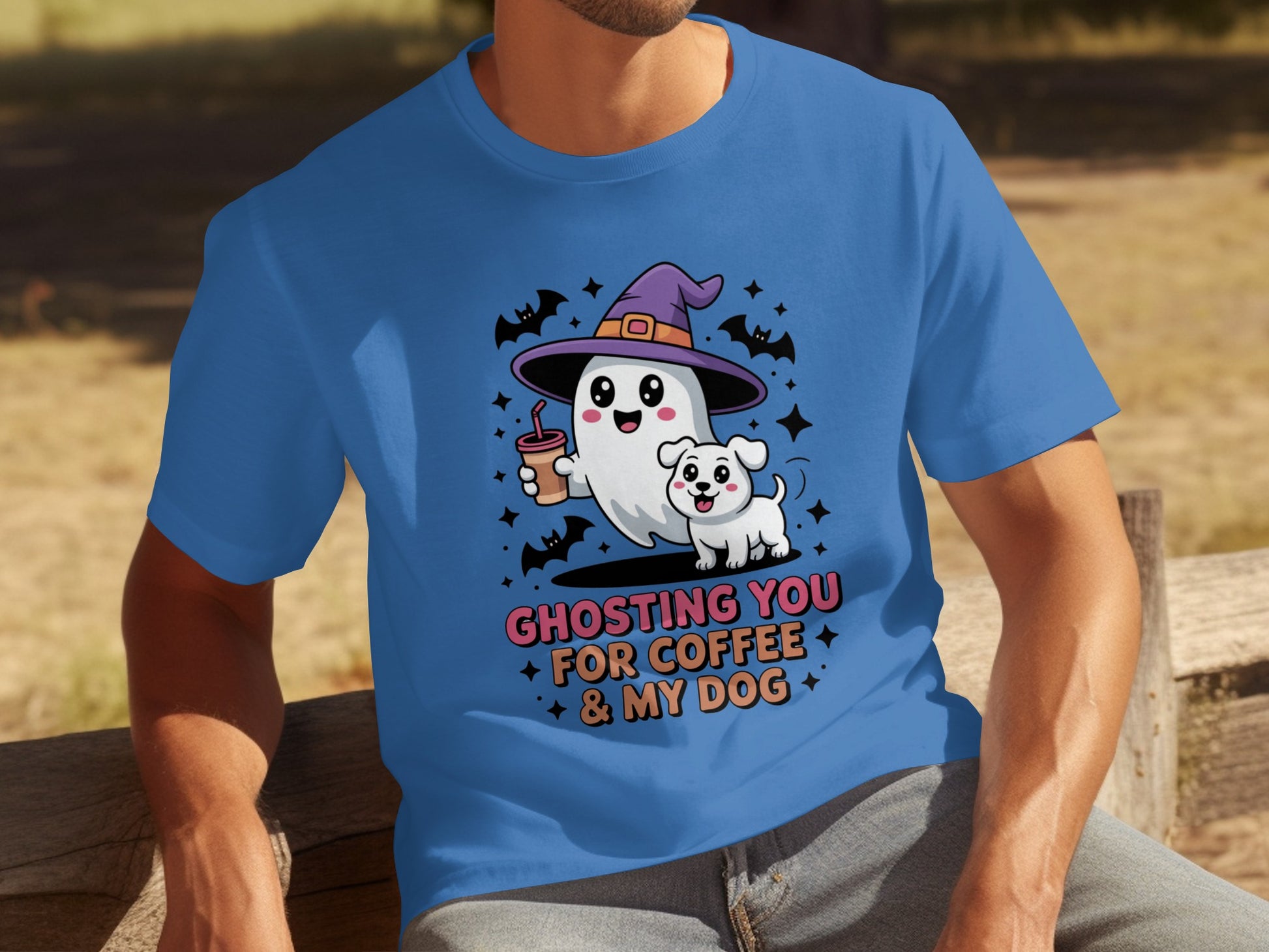 Ghosting You For Coffee and My Dog Halloween Shirt
