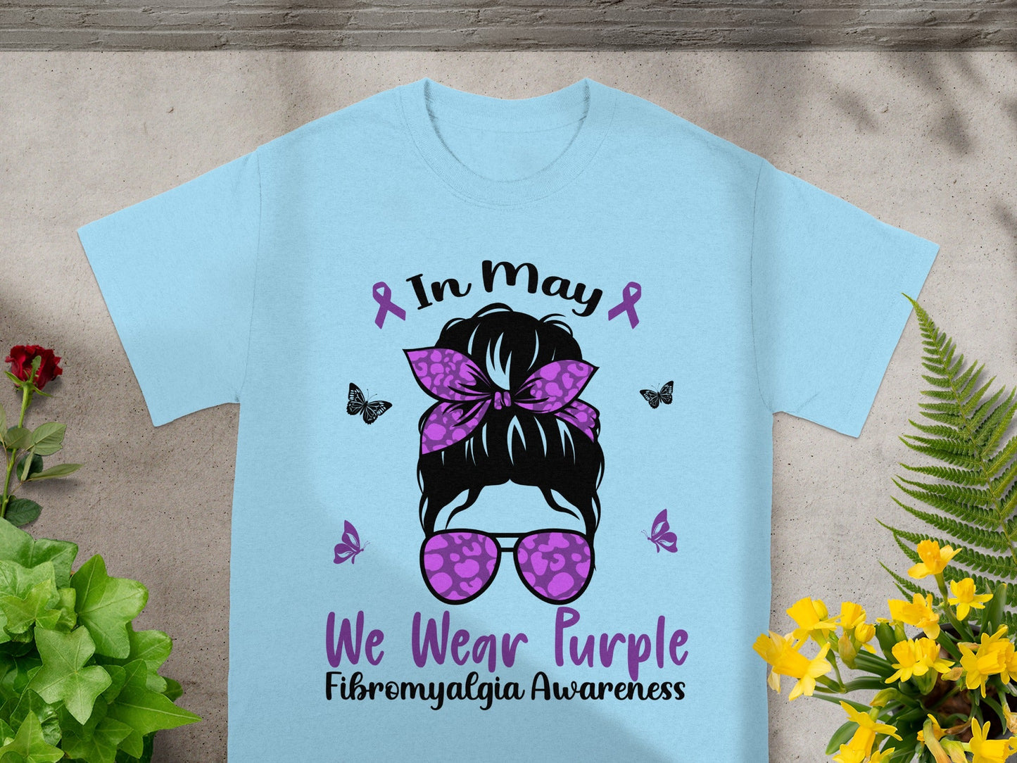 In May We Wear Purple Fibromyalgia Awareness Shirt