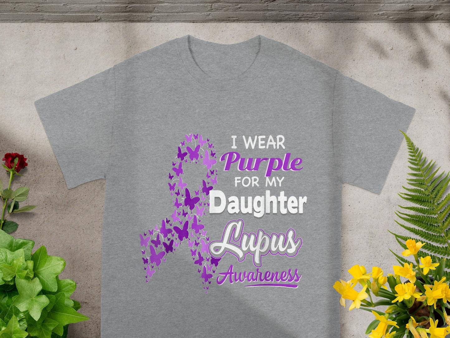 I Wear Purple for My Daughter Lupus Awareness Shirt