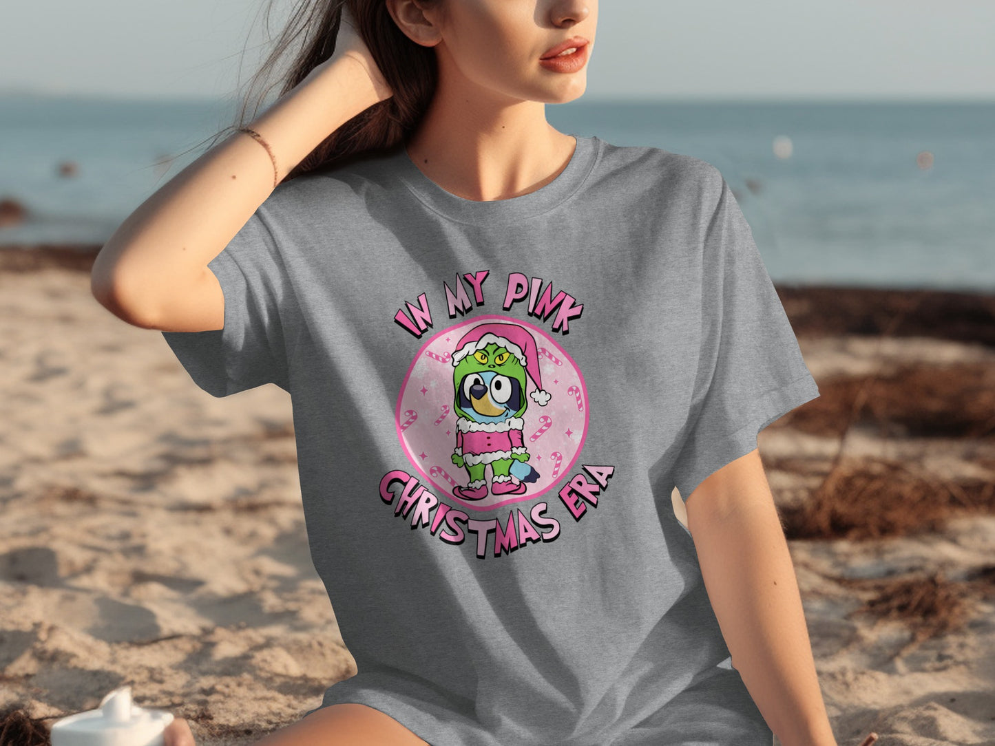 In My Pink Christmas Era Graphic Tee Shirt