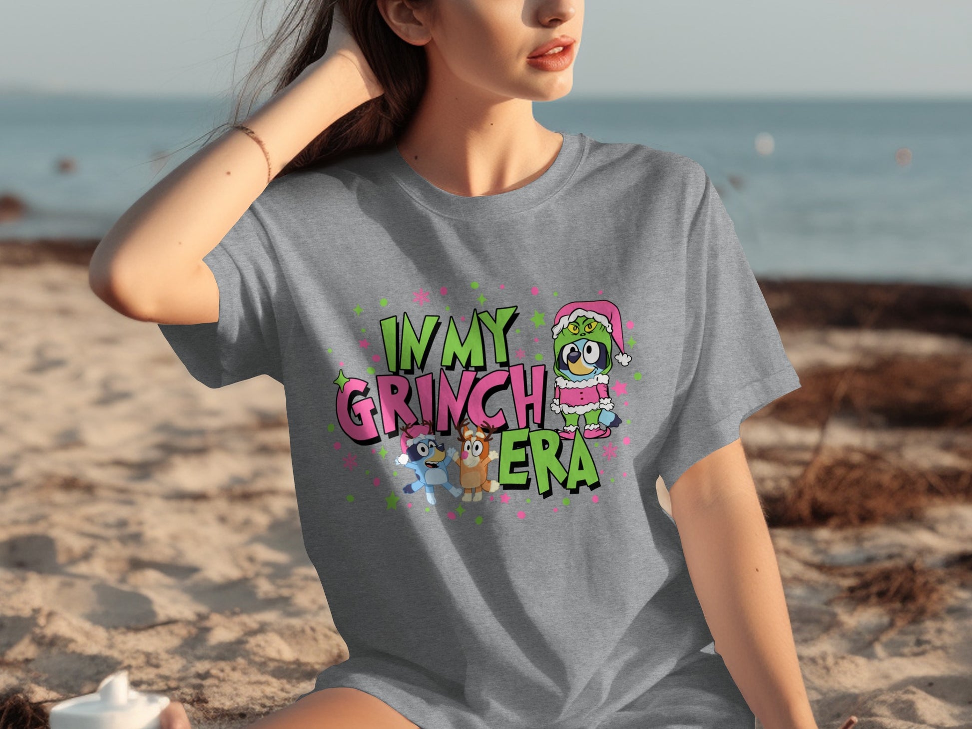 In My Grinch Era Graphic T-Shirt Fun Christmas Top