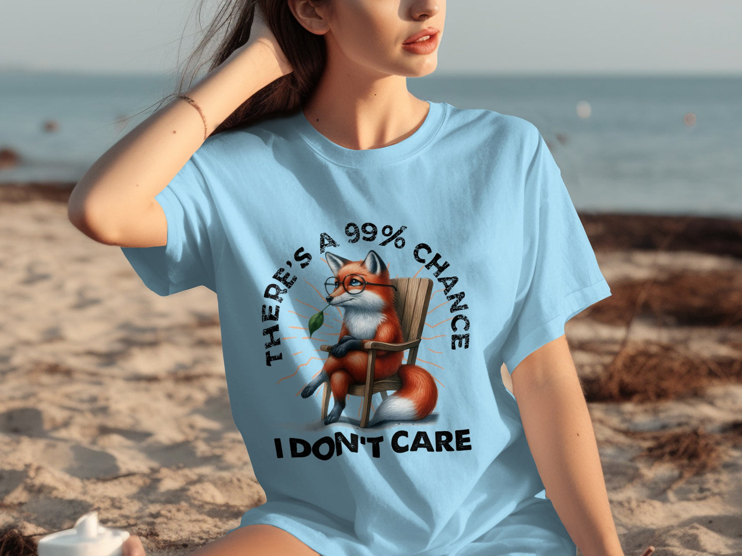 There's a 99% Chance I Don't Care Funny T-Shirt