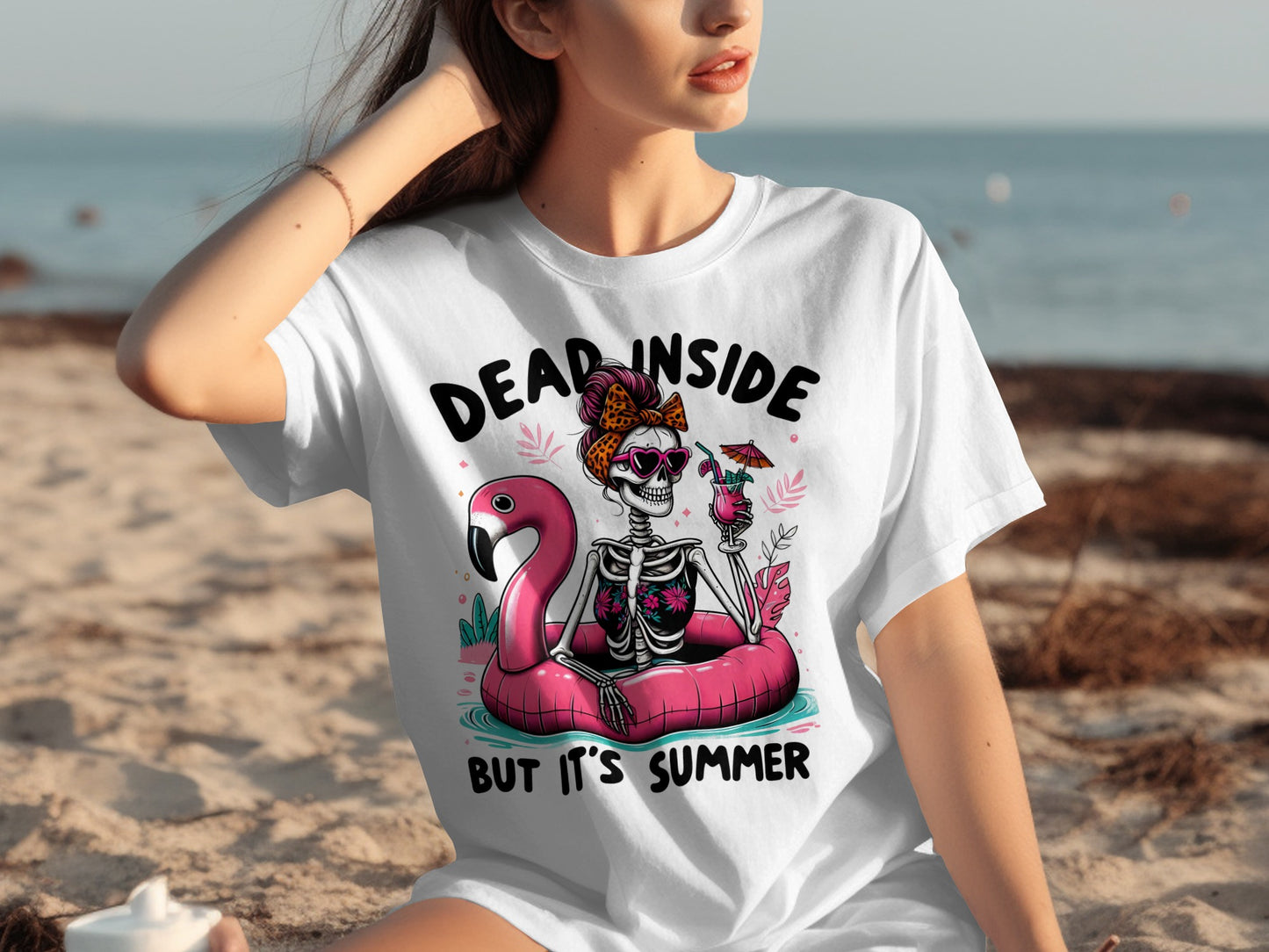 Dead Inside But It's Summer Skeleton Shirt
