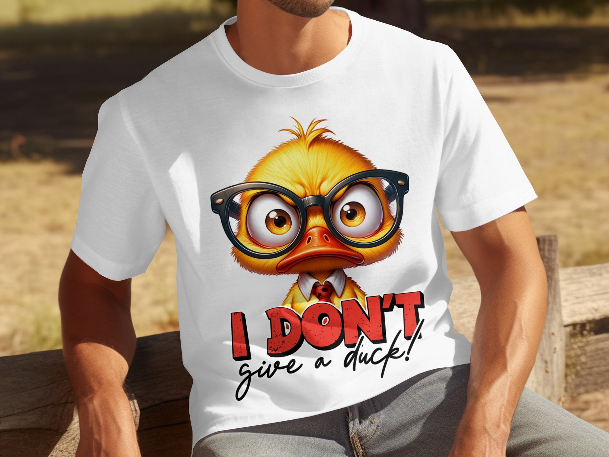 I Don't Give A Duck Funny Humorous Graphic T-Shirt