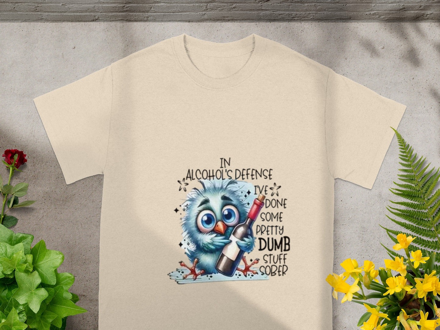In Alcohol's Defense Pretty Dumb Stuff Sober T-Shirt