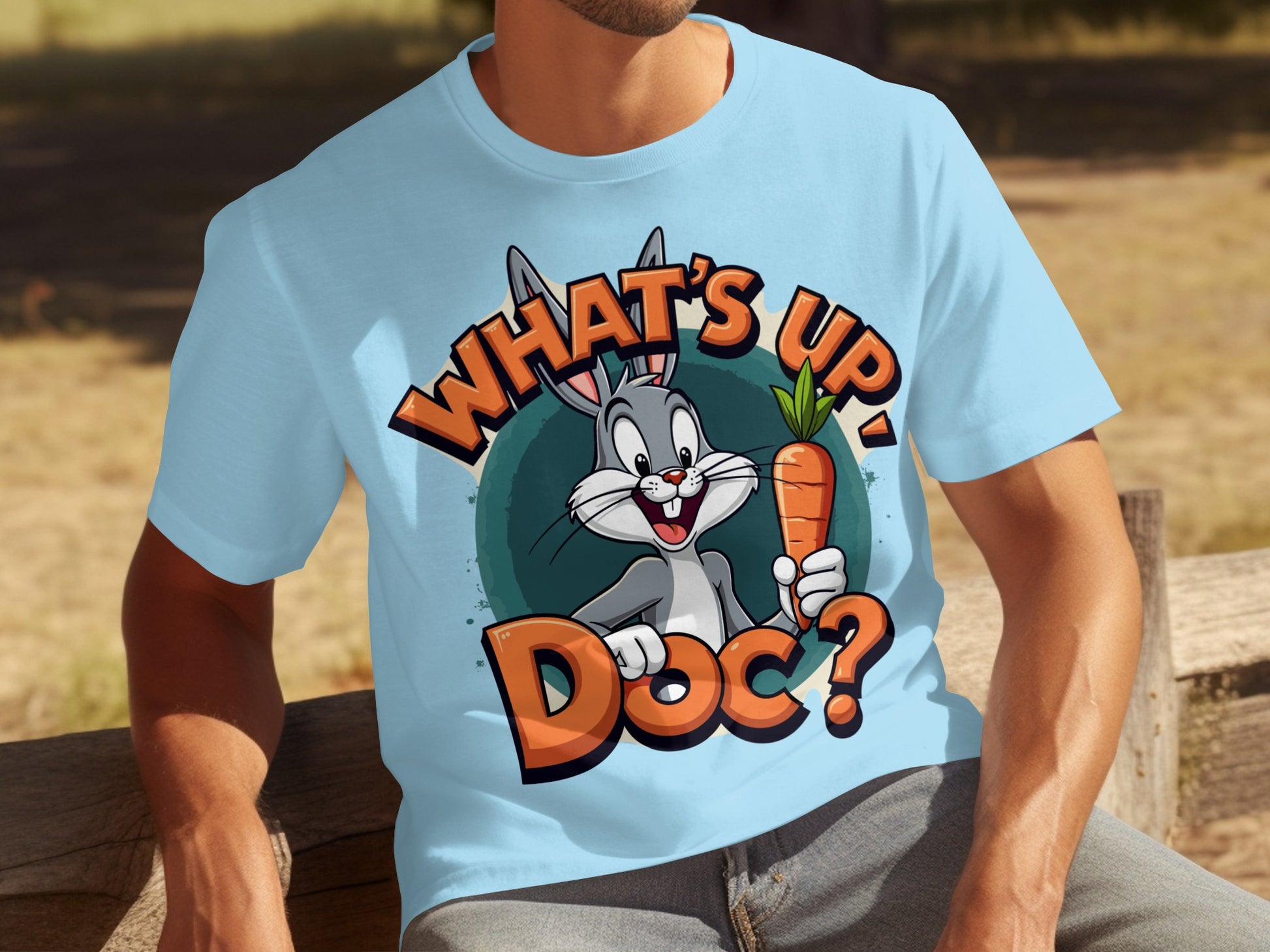 What's Up Doc Cartoon Character Graphic T-Shirt