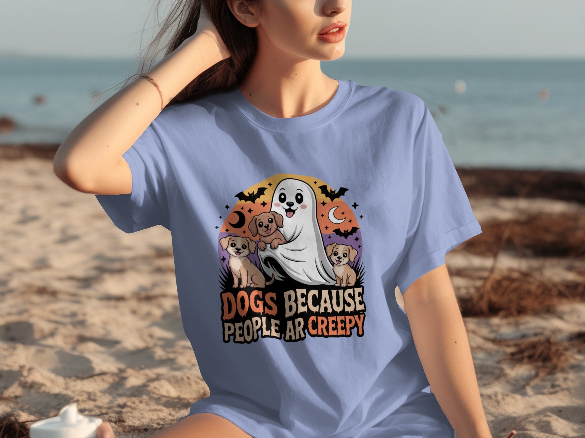 Dogs Because People Are Creepy Halloween T-Shirt