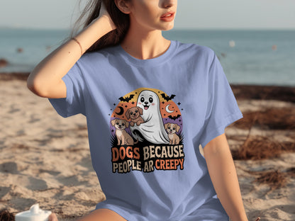 Dogs Because People Are Creepy Halloween T-Shirt