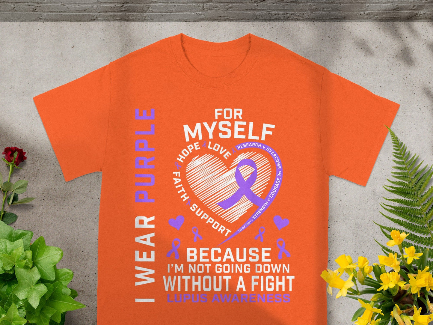 I Wear Purple for Myself Lupus Awareness T-shirt