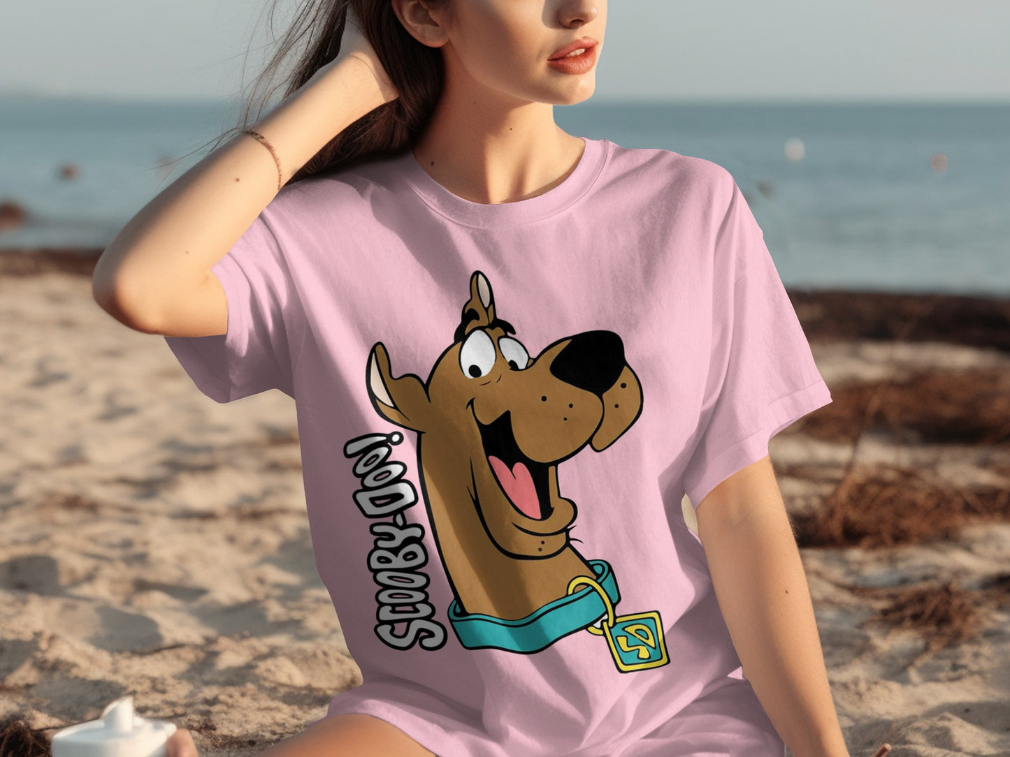 Scooby-Doo! with Dog Collar Graphic T-Shirt