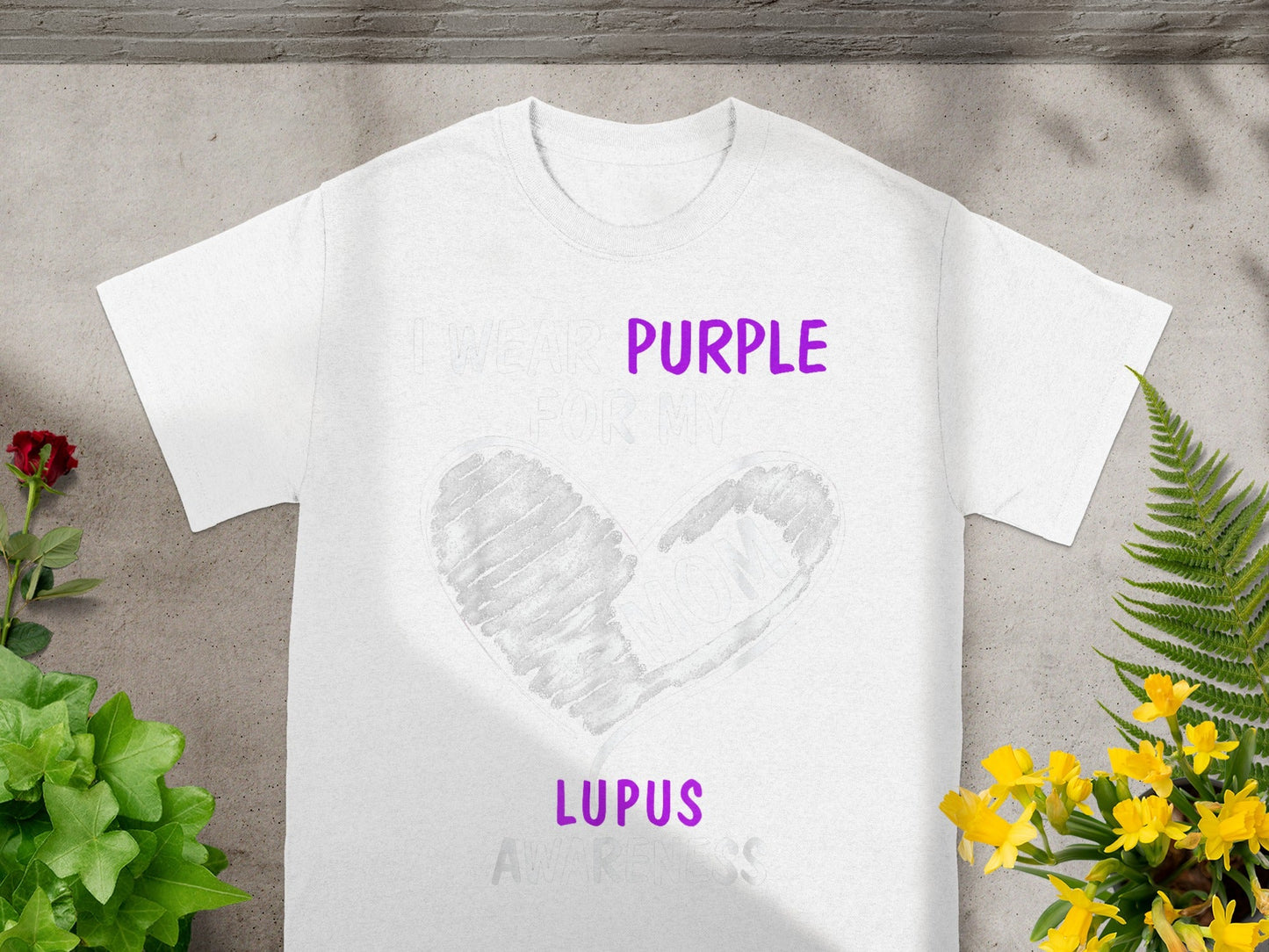 I Wear Purple For My Mom Lupus Awareness T-shirt