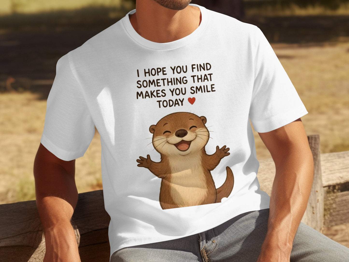 Otter Makes You Smile Today Graphic T-Shirt