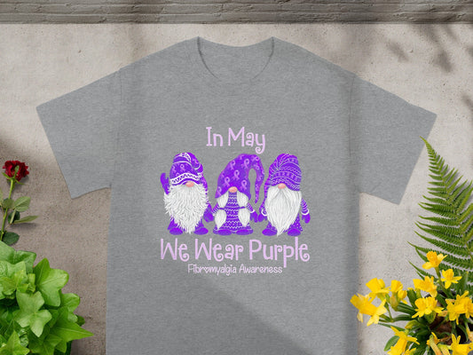In May We Wear Purple Fibromyalgia Awareness Shirt