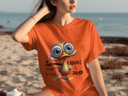 Funny Overthinking Situations Burned Calories T-shirt