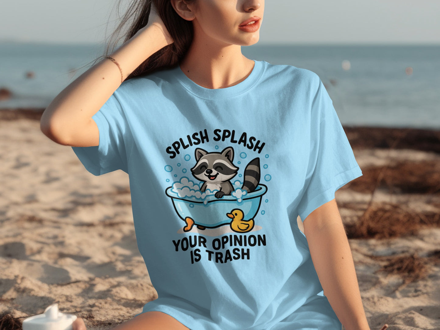 Splish Splash Your Opinion is Trash Raccoon Shirt