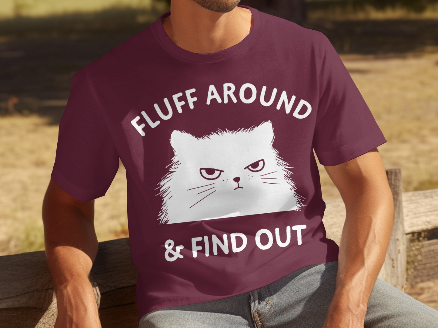 Fluff Around and Find Out Funny Cat Graphic Shirt