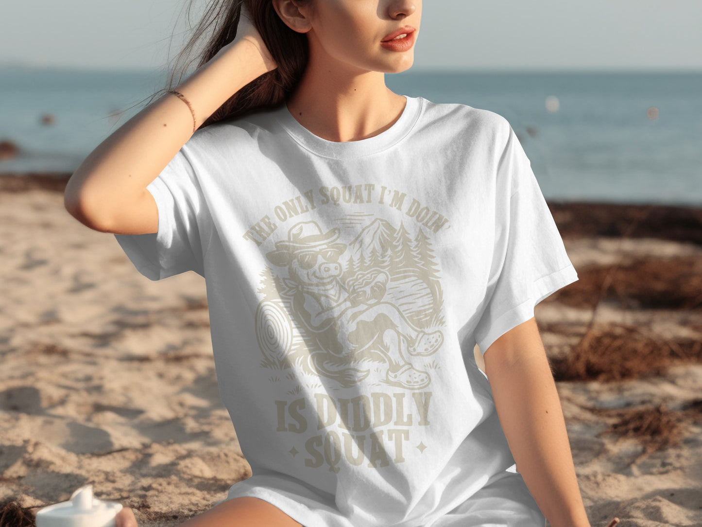 The Only Squat I'm Doing Is Diddly Squat T-shirt