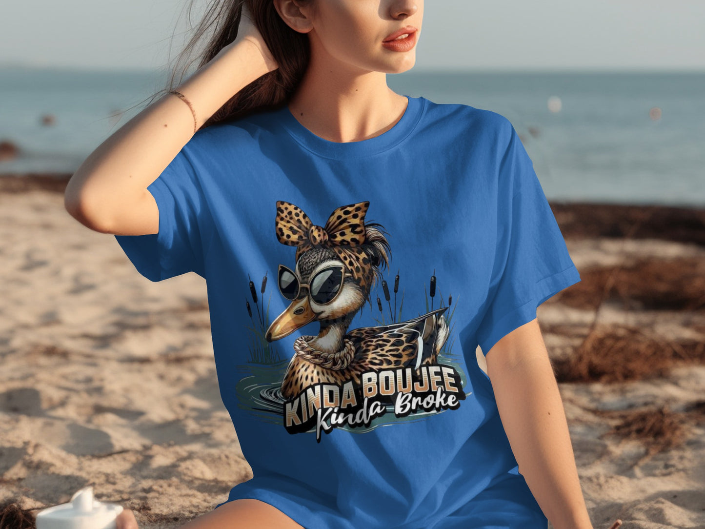 Kinda Boujee Kinda Broke Graphic Tee Top Shirt