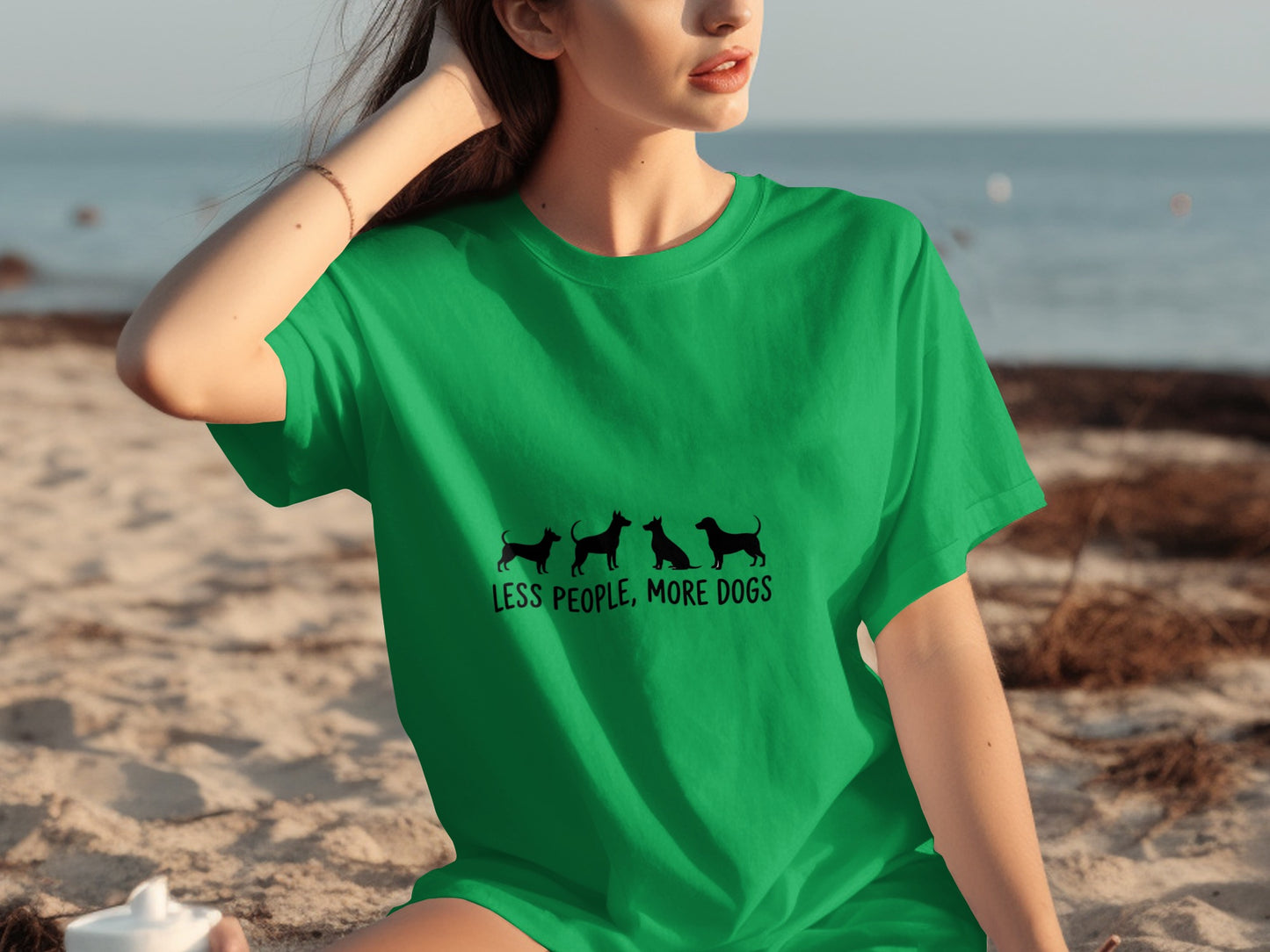 Less People More Dogs Graphic T-Shirt