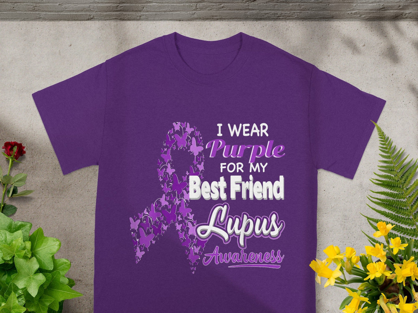 I Wear Purple for My Best Friend Lupus Awareness Shirt