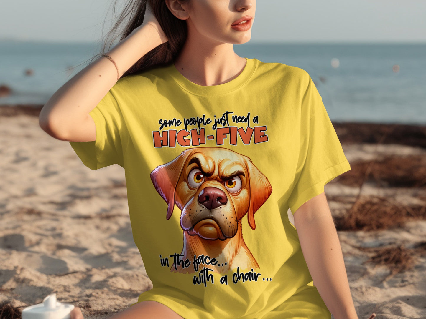 Some People Just Need a High Five Dog T-Shirt