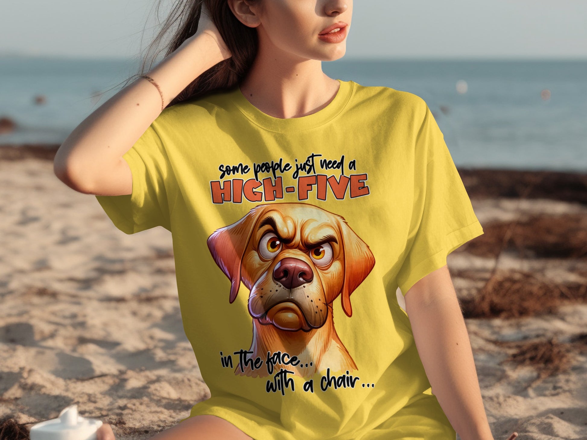 Some People Just Need a High Five Dog T-Shirt