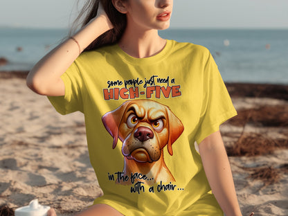 Some People Just Need a High Five Dog T-Shirt