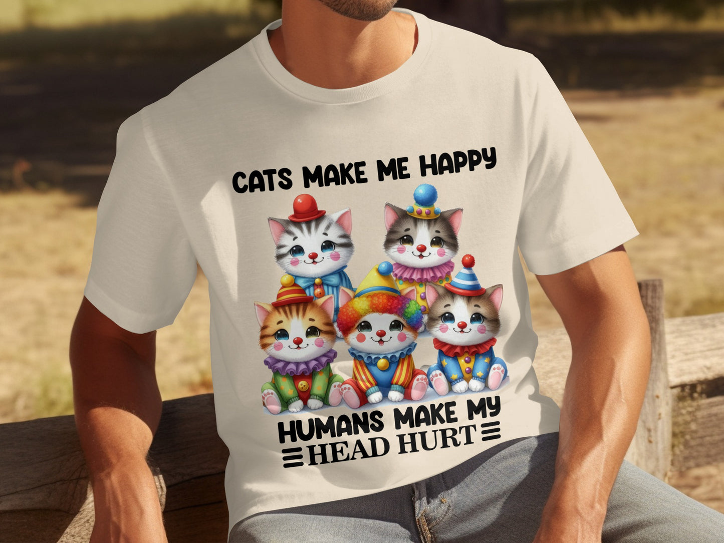 Cats Make Me Happy Humans Make My Head Hurt shirt