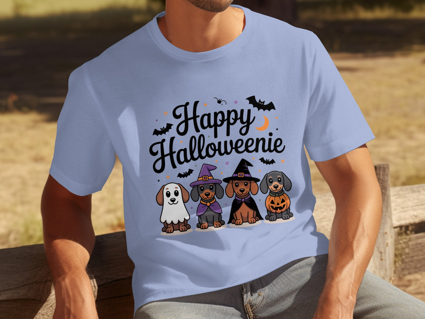 Happy Halloweenie Cute Dogs Funny Halloween Shirt