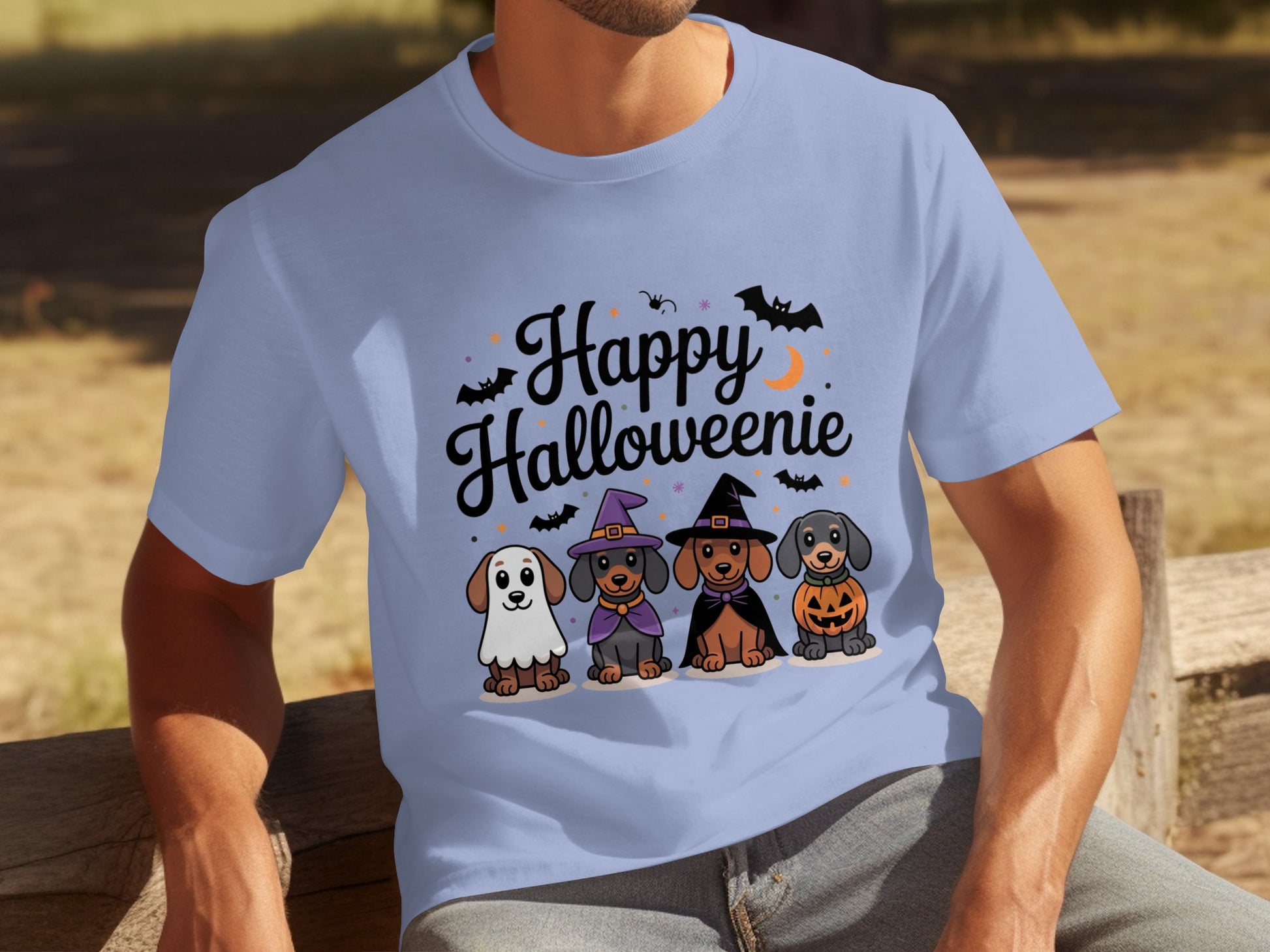 Happy Halloweenie Cute Dogs Funny Halloween Shirt