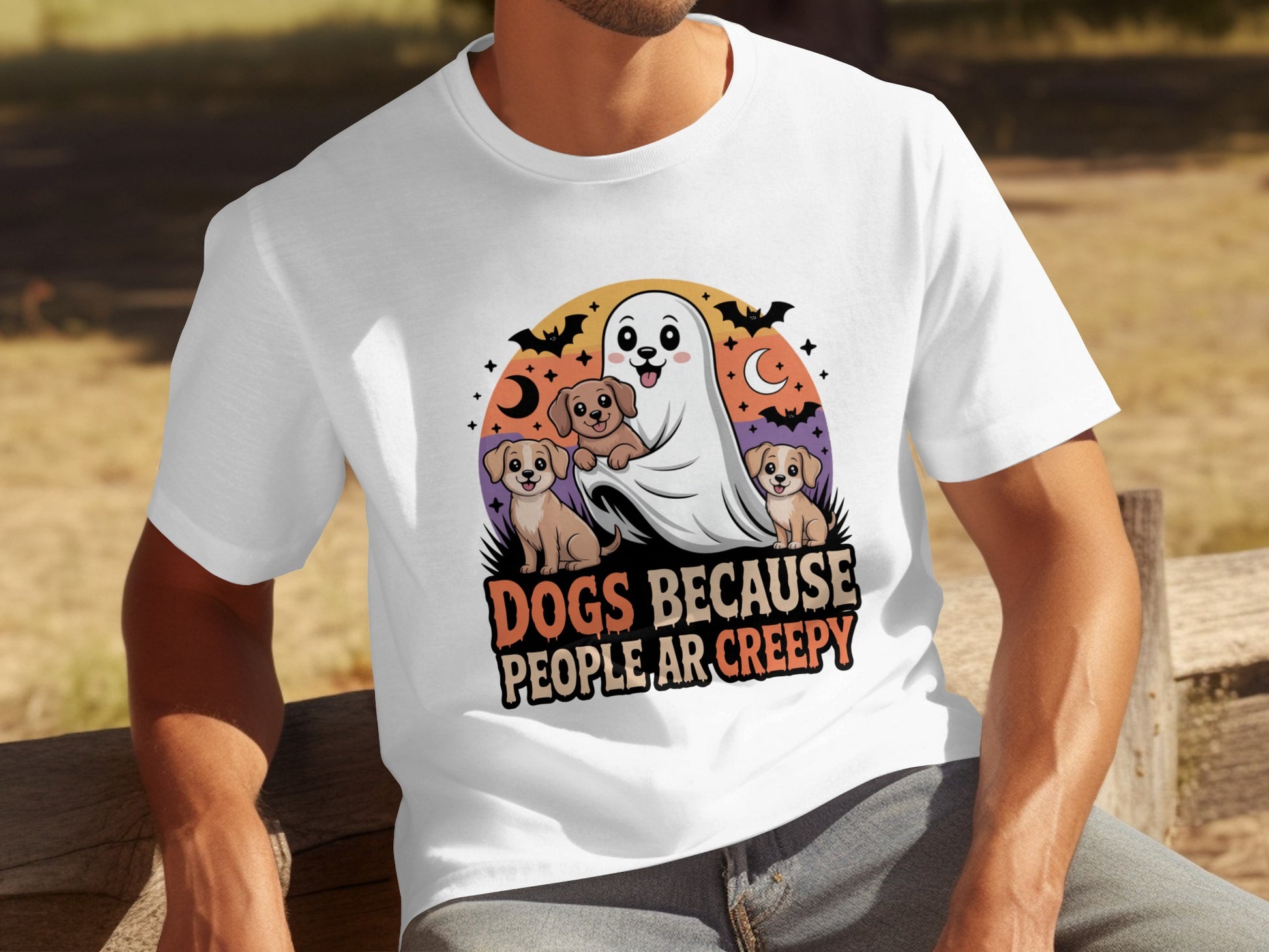 Dogs Because People Are Creepy Halloween T-shirt