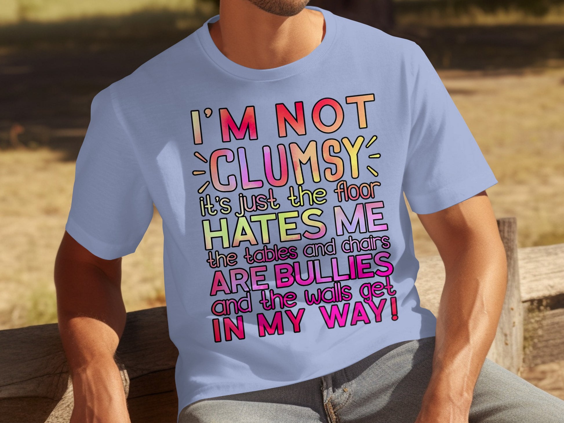 I'm Not Clumsy the Floor Hates Me Funny T-Shirt