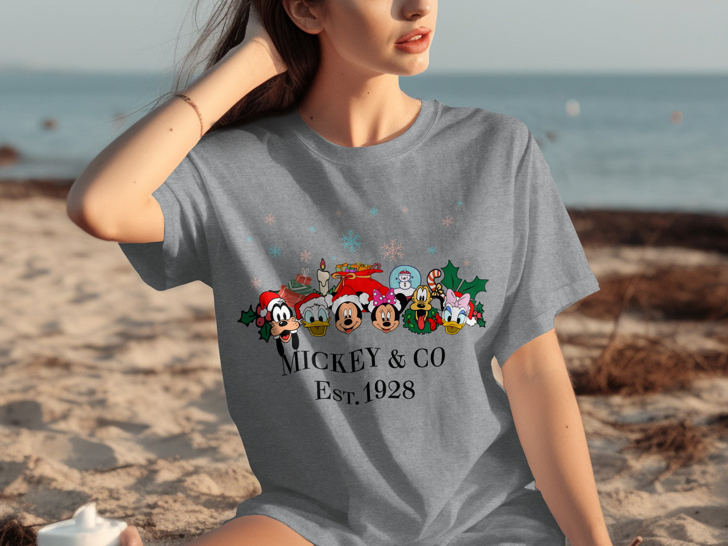 Mickey & Co Est. 1928 Christmas Characters T-shirt