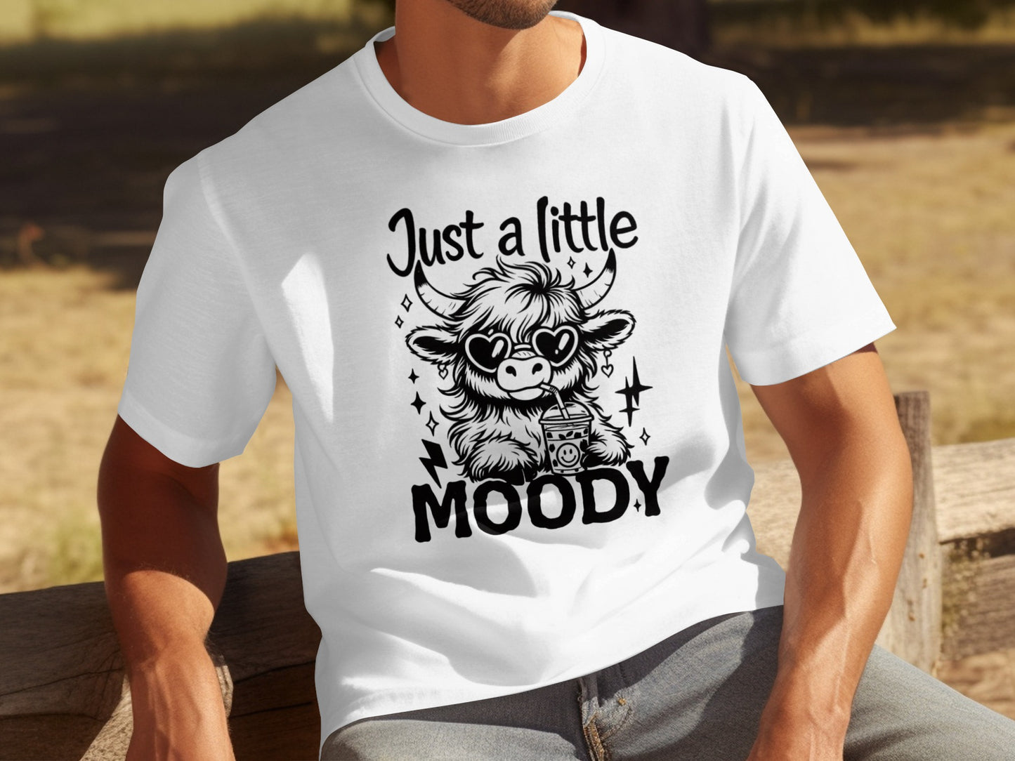 Just a Little Moody Graphic T-Shirt for Casual Wear