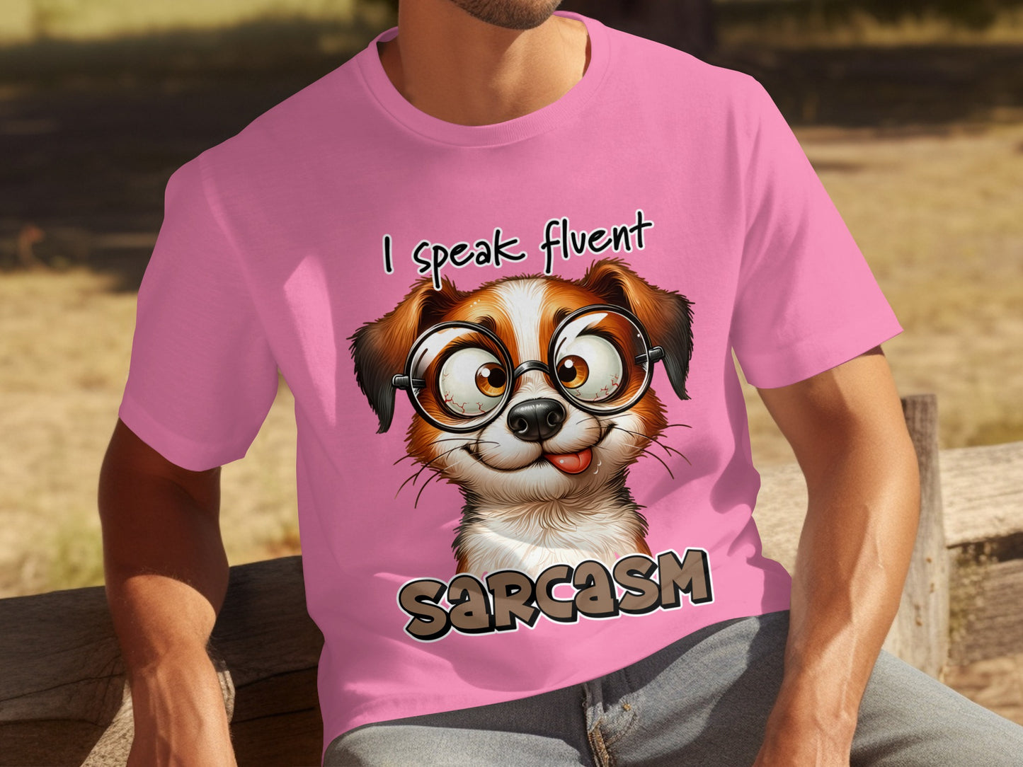 I Speak Fluent Sarcasm Cute Dog Funny T-Shirt