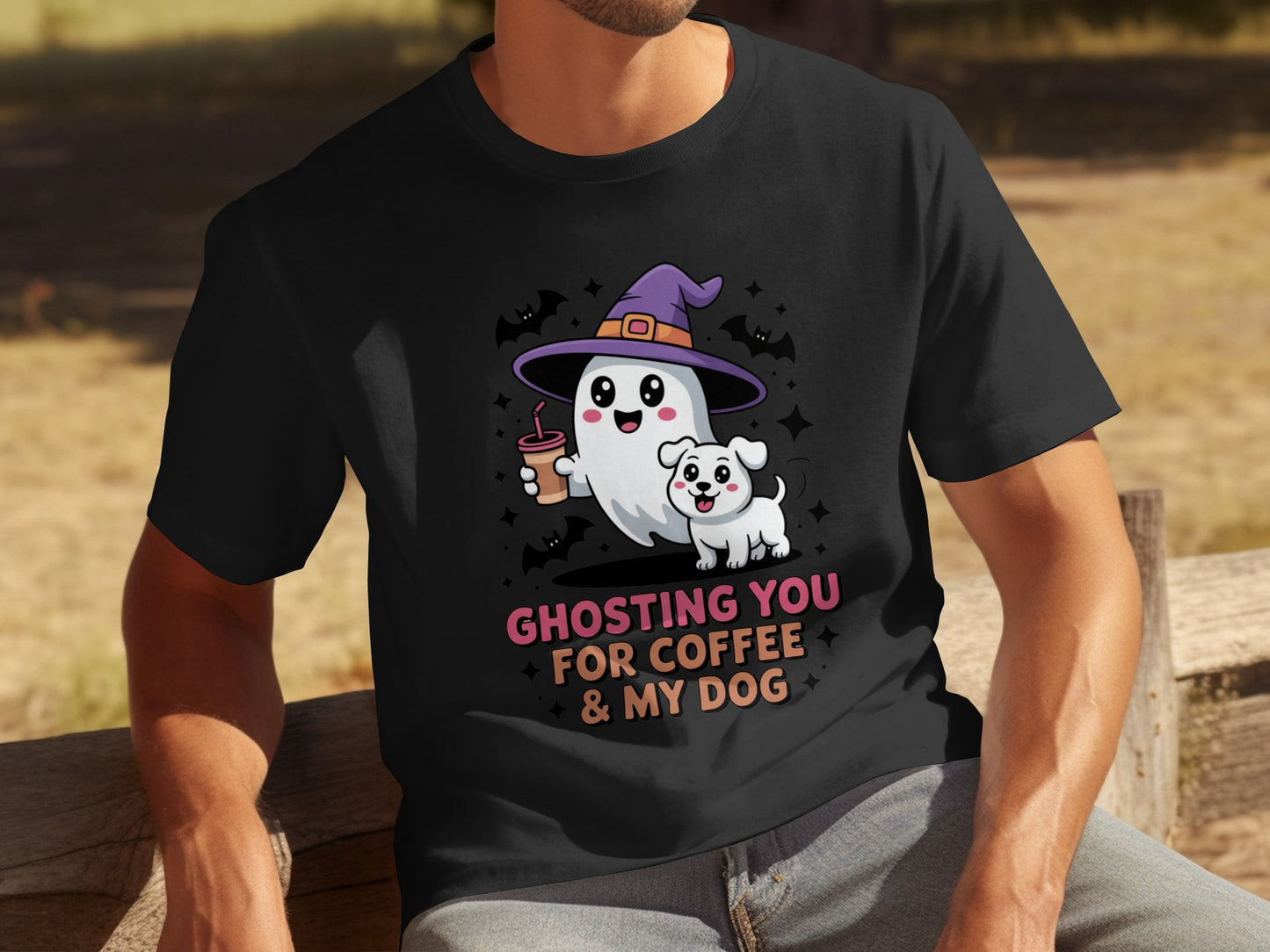 Ghosting You for Coffee and My Dog Halloween T-shirt
