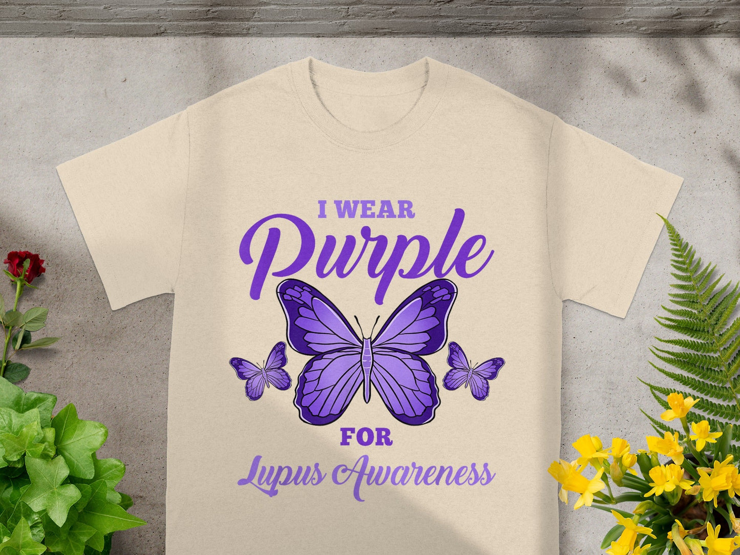 I Wear Purple For Lupus Awareness T-Shirt