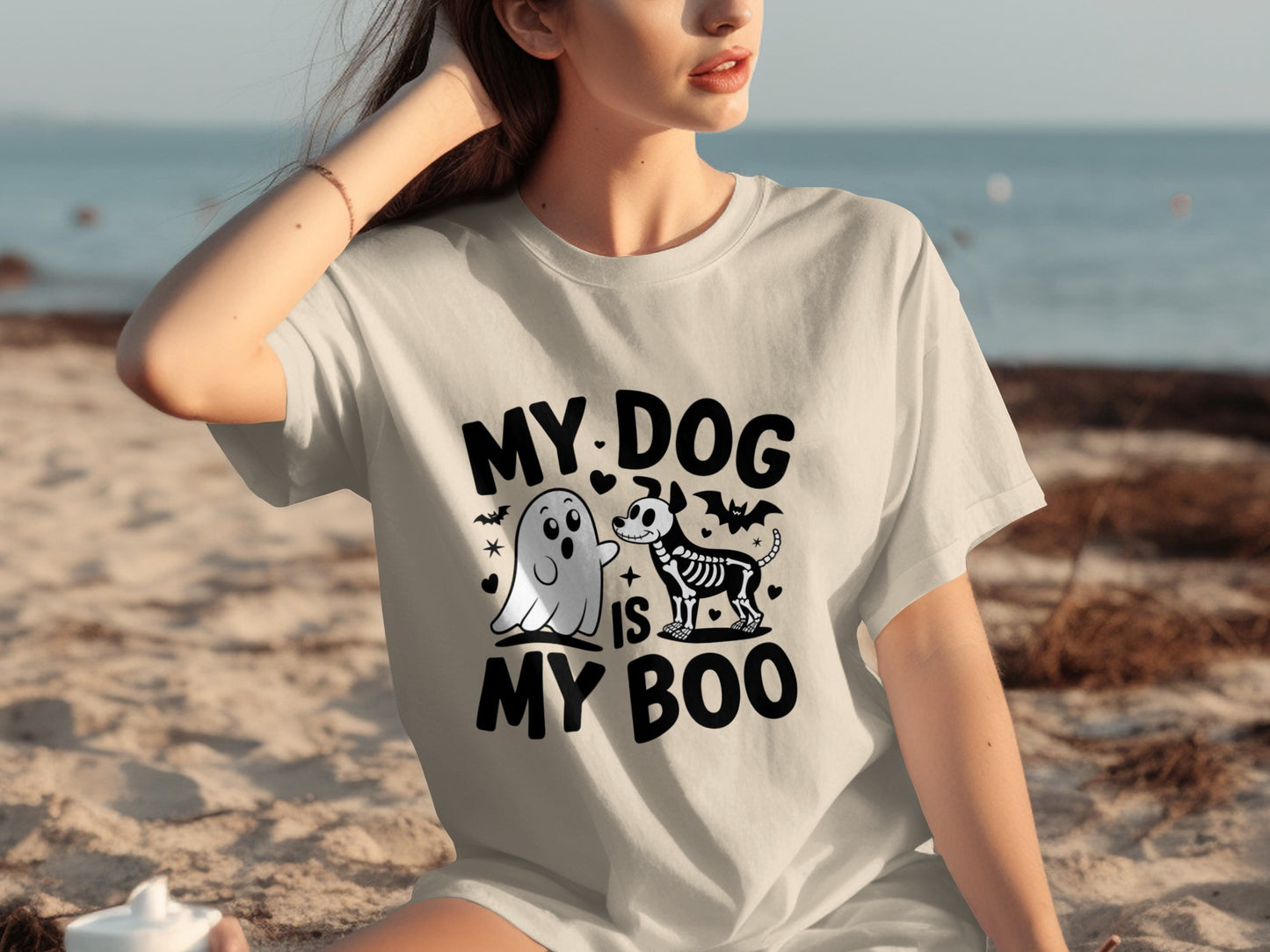 My Dog is My Boo Cute Halloween Ghost Skeleton shirt