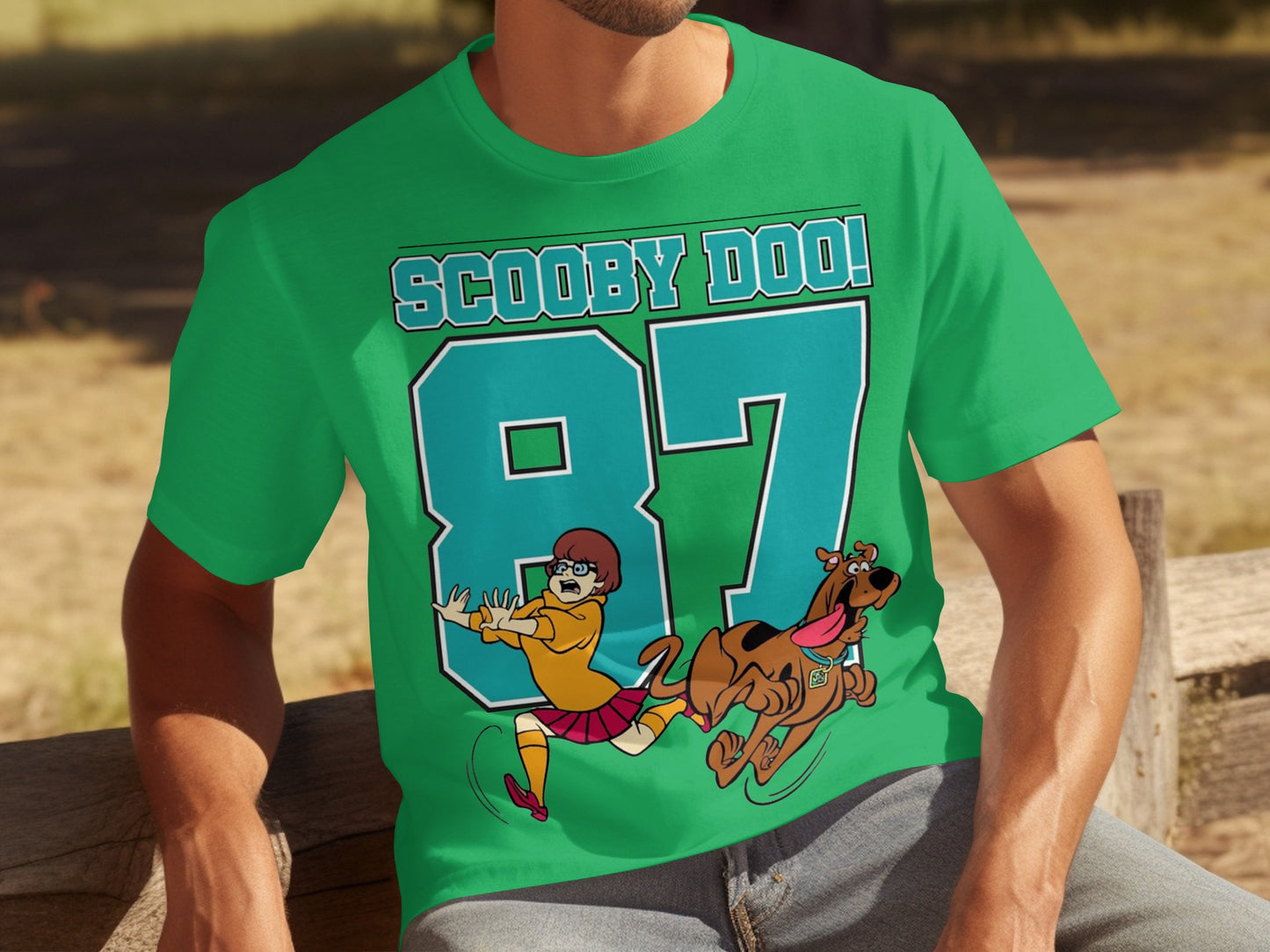 Scooby Doo 87 Green Graphic Tee Shirt