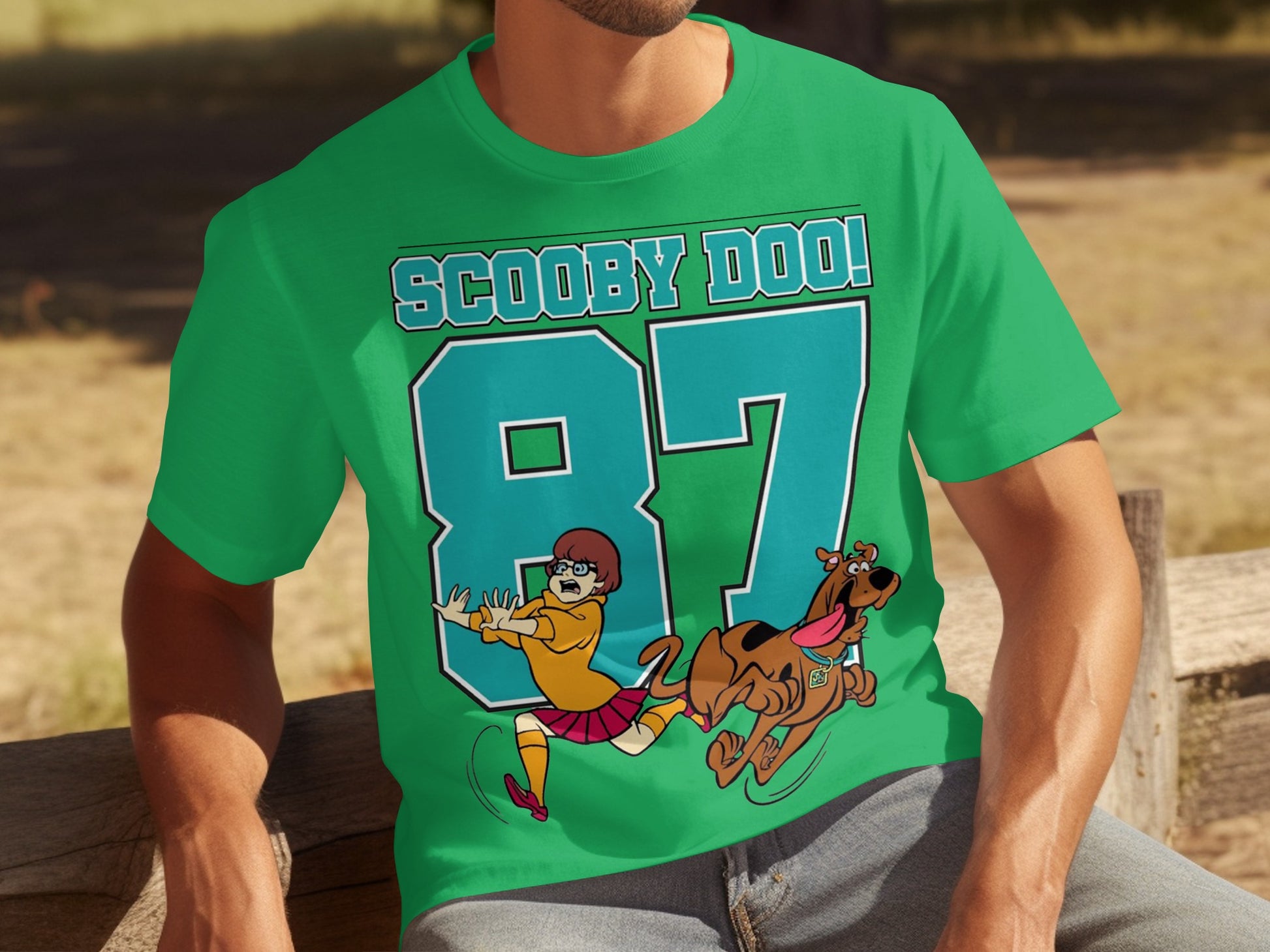 Scooby Doo 87 Green Graphic Tee Shirt