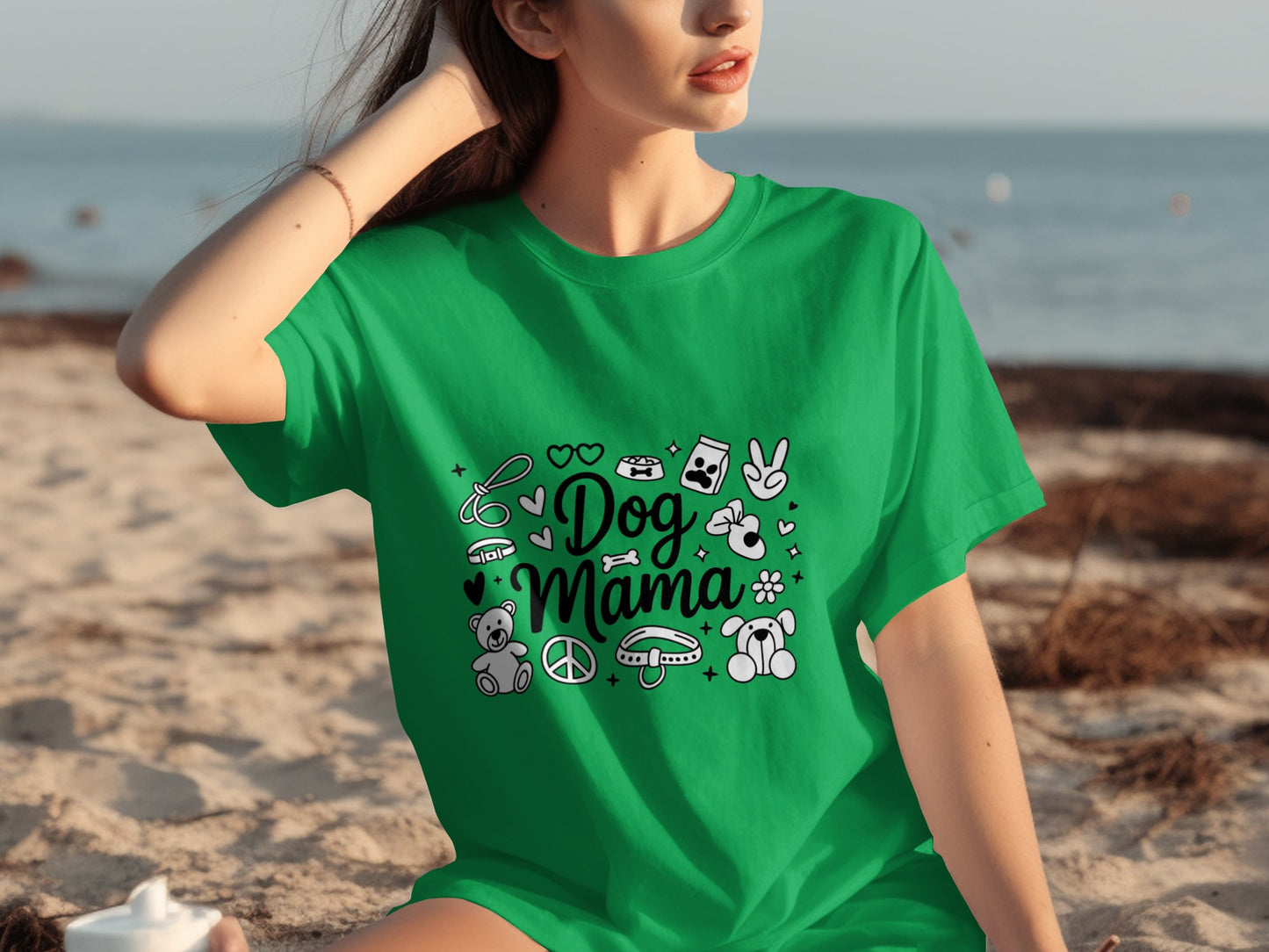 Dog Mama Graphic Tee Perfect Gift for Dog Lovers