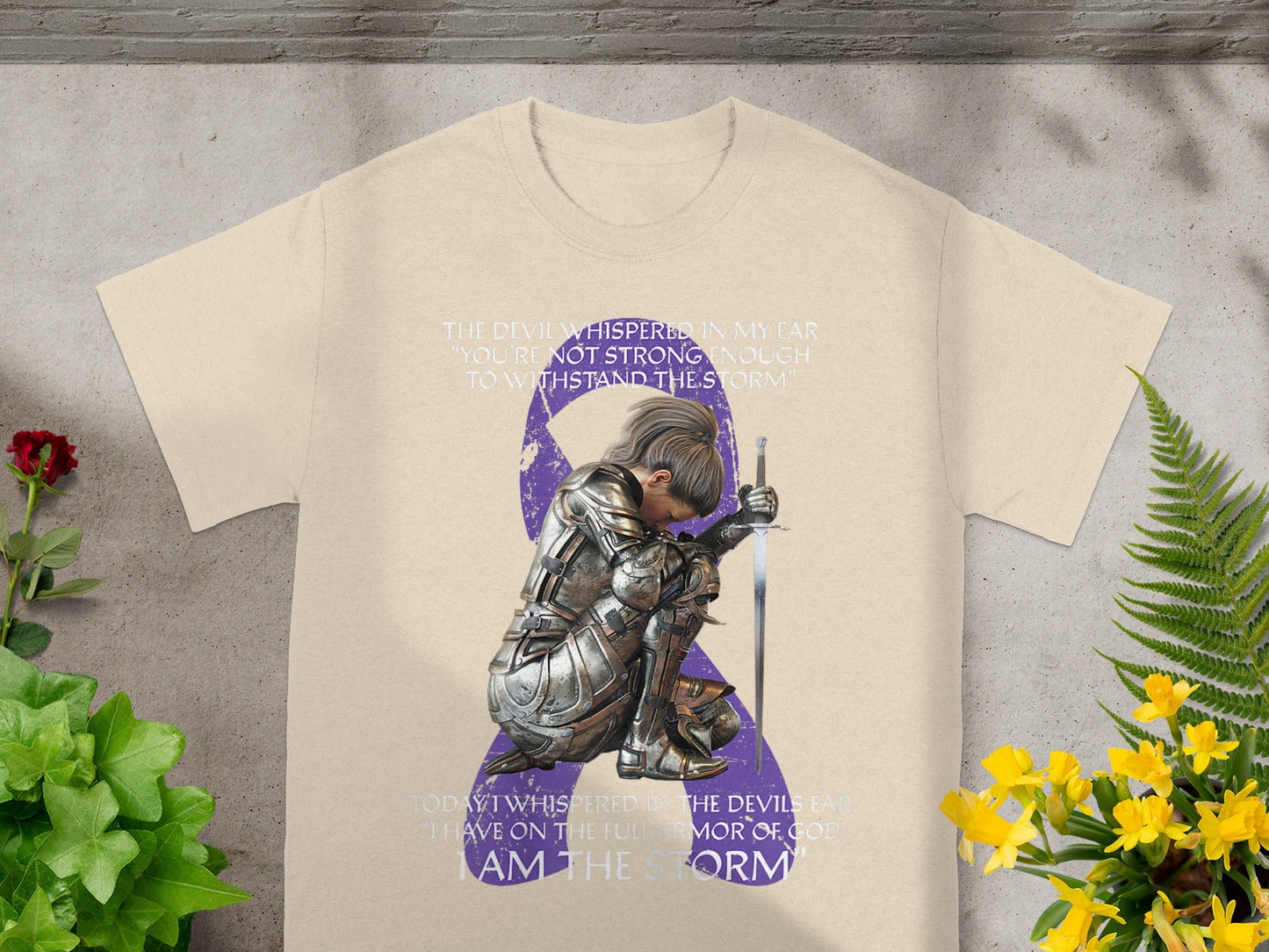 Inspirational Knight Illustration Quote T-Shirt