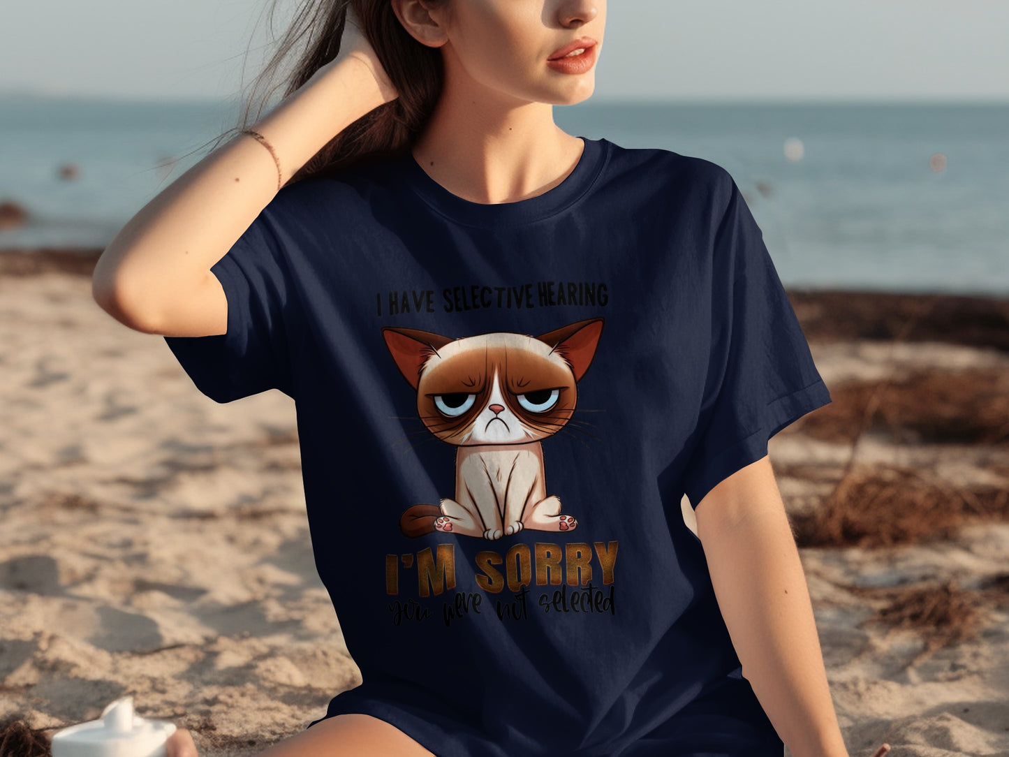 I Have Selective Hearing I'm Sorry Cat T-shirt