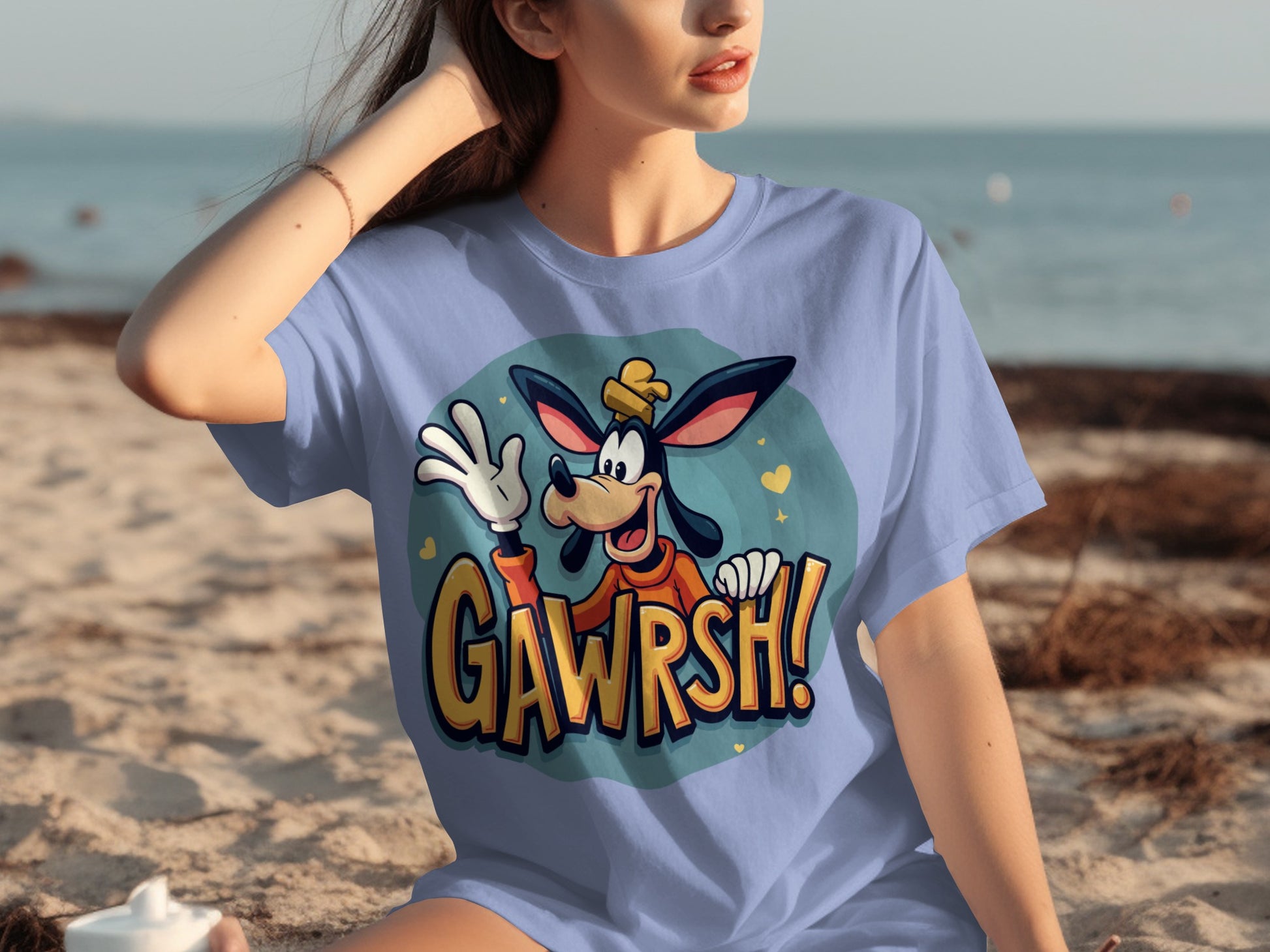 Gawrsh Cartoon Character Graphic Tee for Casual Wear