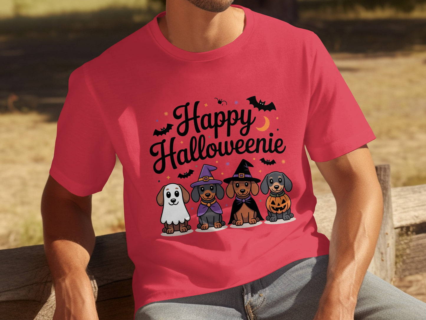 Happy Halloweenie Cute Dachshunds T-Shirt