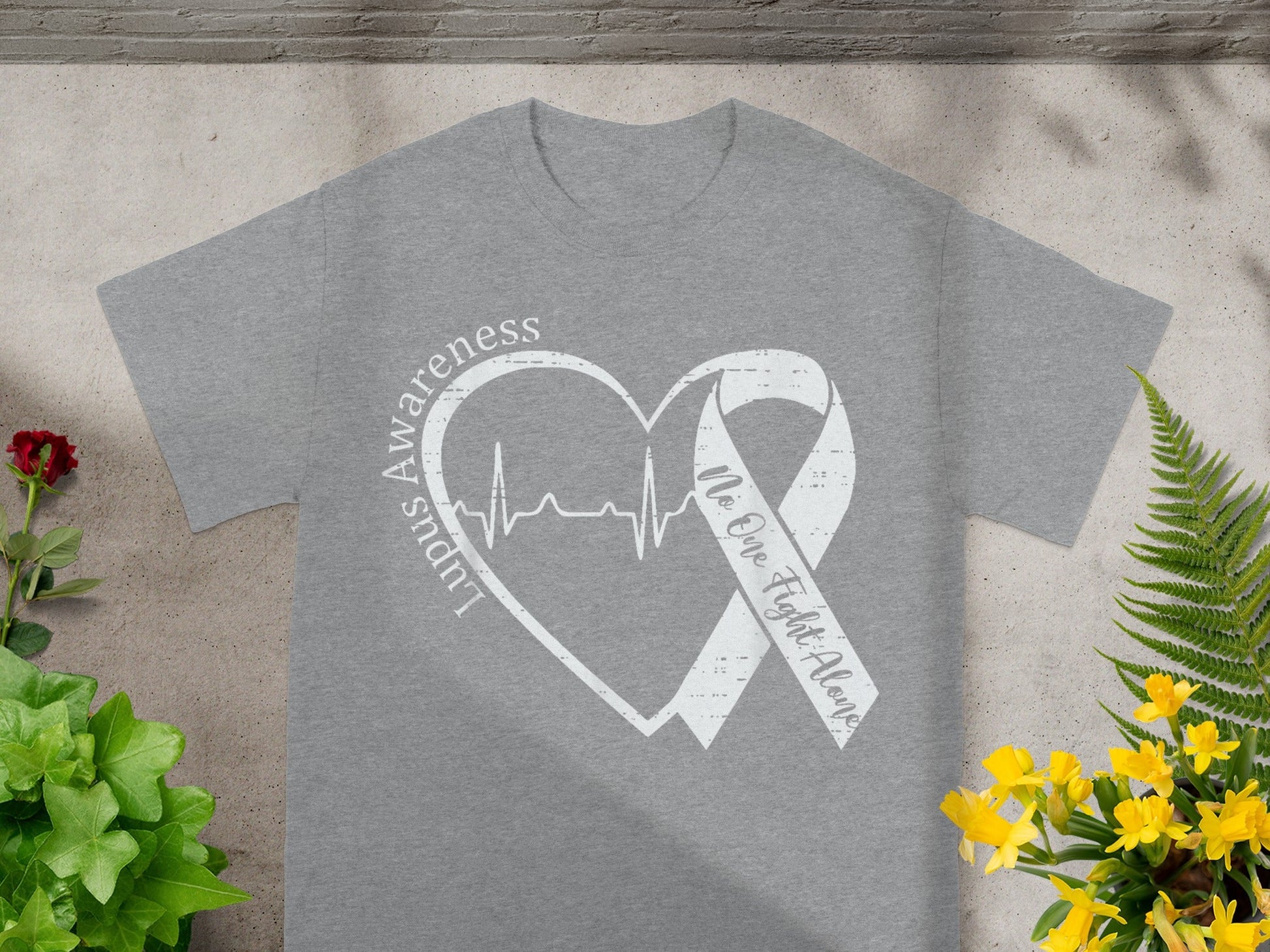 Lupus Awareness No One Fights Alone T-Shirt