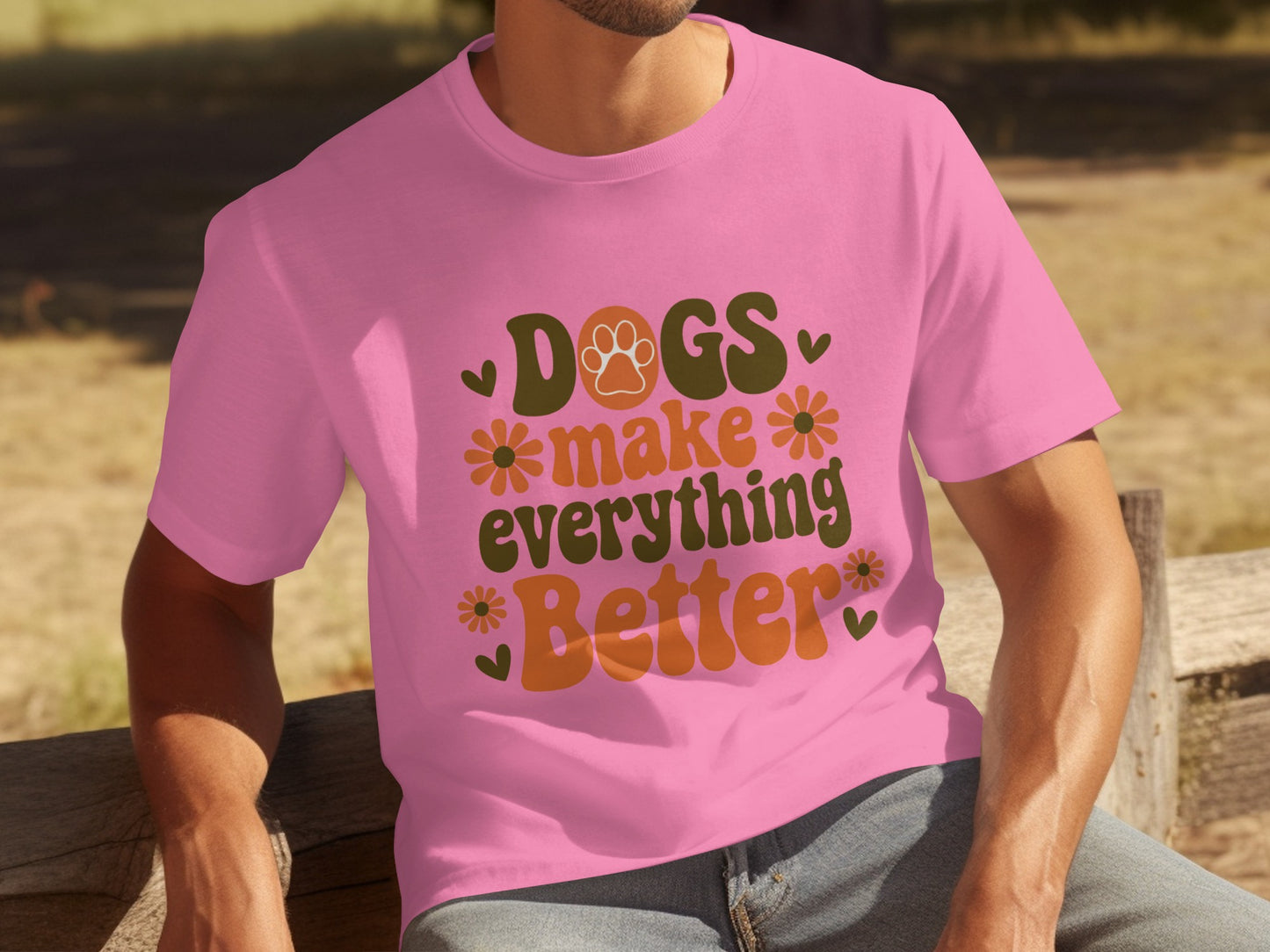 Dogs Make Everything Better Graphic T-Shirt