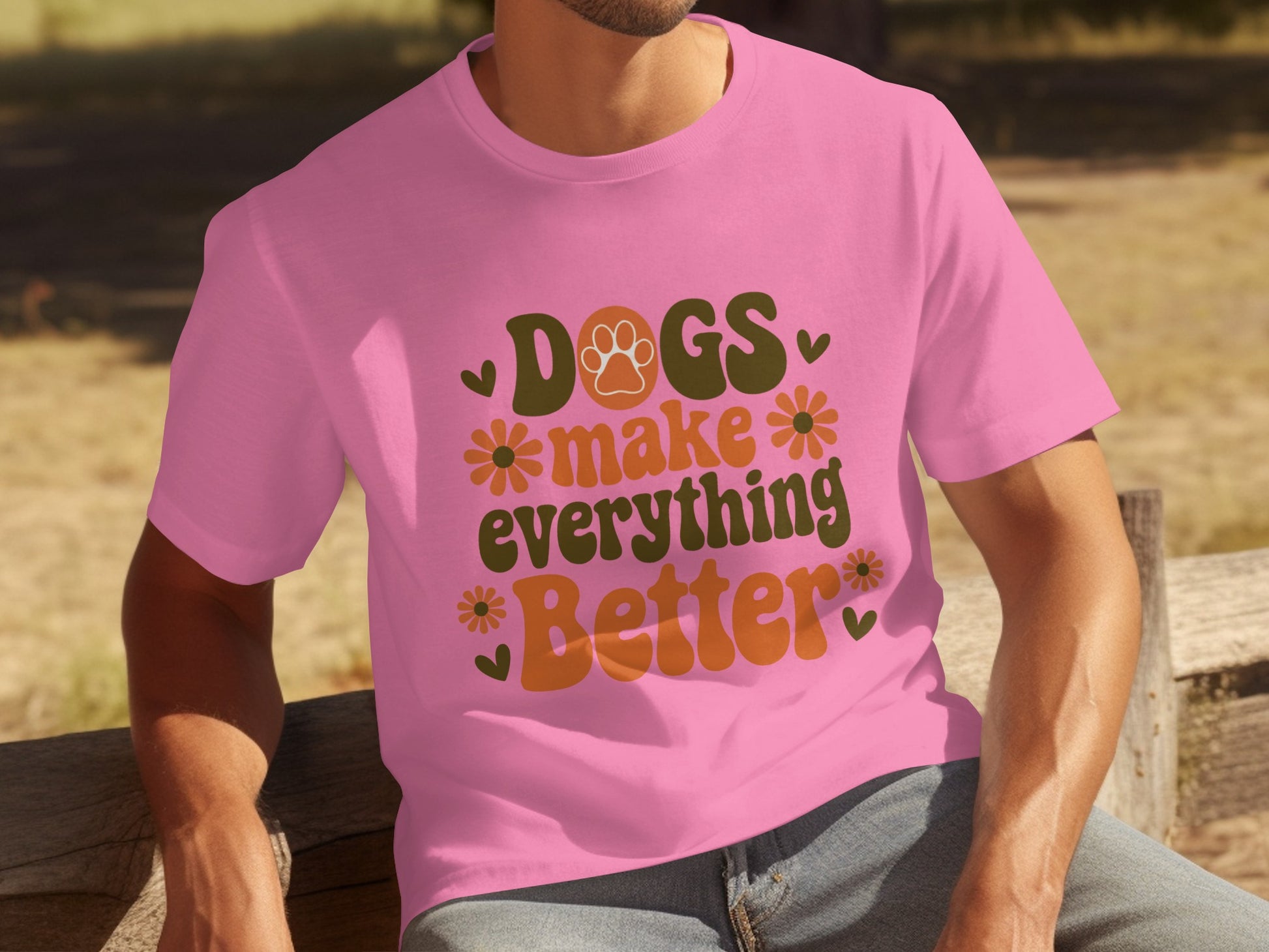 Dogs Make Everything Better Graphic T-Shirt
