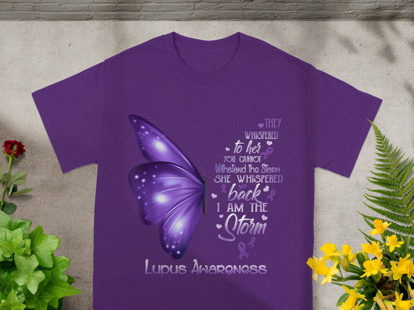 Lupus Awareness Butterfly I Am The Storm T-shirt
